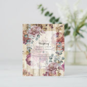 NIEDRIGE HAUSHALTSEINladungen für Hochzeiten Vinta (Stehend Vorderseite)