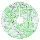 Niedrige Höhendiagramm Polyester Weihnachtsbaumdecke (Vorderseite)