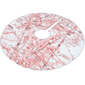 Niedrige Höhendiagramm Polyester Weihnachtsbaumdecke (Schrägansicht)