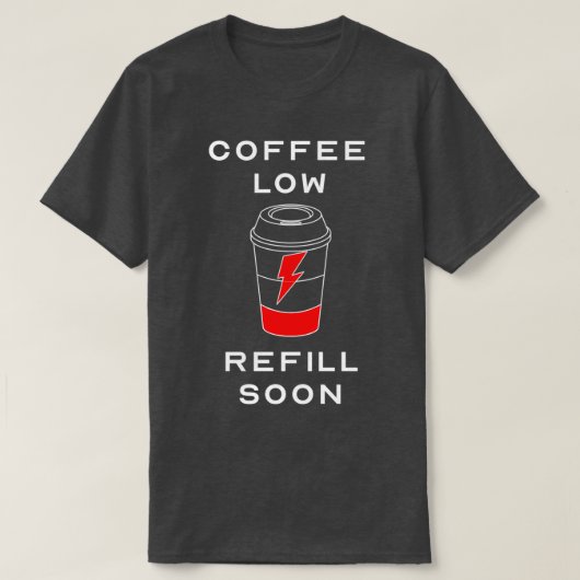 Niedrige Kaffeeauffüllung Bald Funny Coffee Loverx T-Shirt (Design vorne)