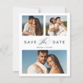 Niedrige Kosten 3 Fotos Couple Einfaches elegantes (Vorderseite)