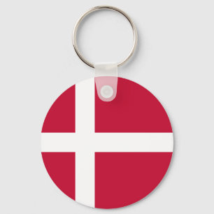 Niedrige Kosten! Dänemark-Flagge Schlüsselanhänger