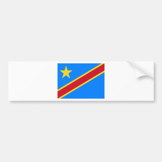Niedrige Kosten! Der Kongo-Flagge Autoaufkleber (Vorne)