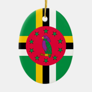 Niedrige Kosten! Dominica-Flagge Keramikornament