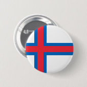 Niedrige Kosten!Fahne der Färöer Button (Vorne & Hinten)