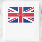 Niedrige Kosten für das Buchzeichen "Union Jack Fl Rechteckiger Aufkleber (Tasche)