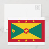 Niedrige Kosten! Grenada-Flagge Postkarte (Vorne/Hinten)
