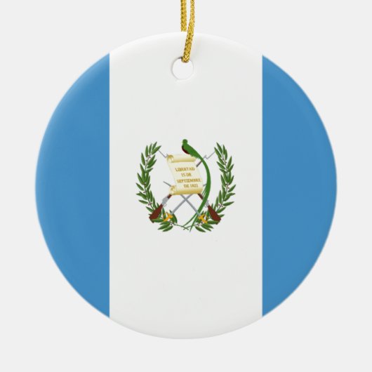 Niedrige Kosten! Guatemala-Flagge Keramikornament (Vorne)