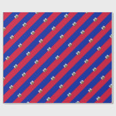 Niedrige Kosten! Haiti-Flagge Geschenkpapier (Flach)