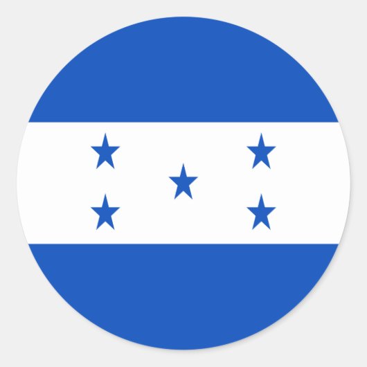 Niedrige Kosten! Honduras-Flagge Runder Aufkleber (Vorderseite)