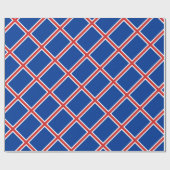 Niedrige Kosten! Island-Flagge Geschenkpapier (Flach)