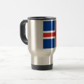 Niedrige Kosten! Island-Flagge Reisebecher (Vorderseite Links)