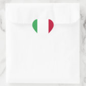 Niedrige Kosten! Italienische Flagge Herz-Aufkleber (Tasche)