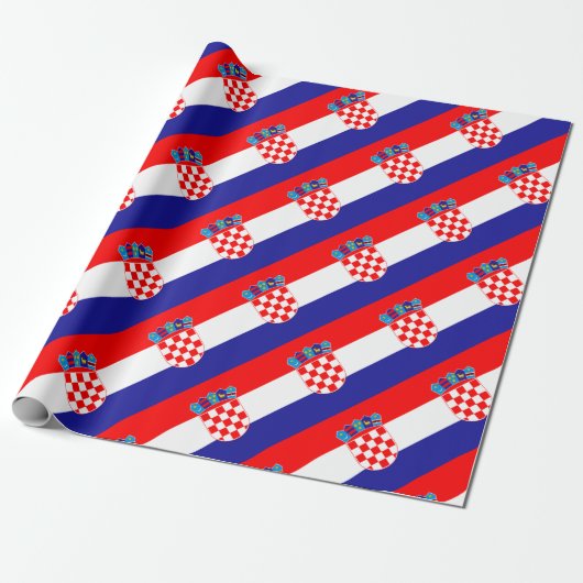 Niedrige Kosten! Kroatische Flagge Geschenkpapier (Ungerollt)