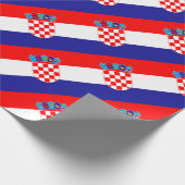 Niedrige Kosten! Kroatische Flagge Geschenkpapier (Ecke)