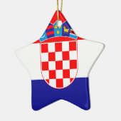 Niedrige Kosten! Kroatische Flagge Keramikornament (Links)