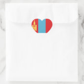 Niedrige Kosten! Mongolei Herz-Aufkleber (Tasche)
