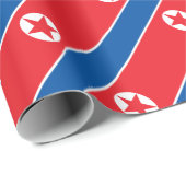 Niedrige Kosten! Nordkorea-Flagge Geschenkpapier (Rolleneckpunkt)