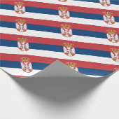 Niedrige Kosten! Serbien-Flagge Geschenkpapier (Ecke)