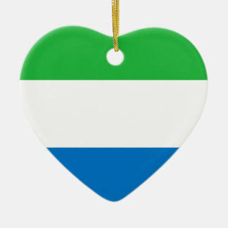 Niedrige Kosten! Sierra Leone-Flagge Keramikornament