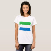 Niedrige Kosten! Sierra Leone-Flagge T-Shirt (Vorne ganz)