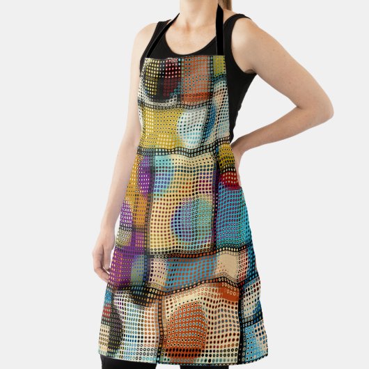 Niedrige Poly Pixel Kunst, geometrisches Muster. Schürze (InSitu)