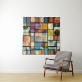 Niedrige Poly Pixel Kunst, geometrisches Muster. Wandteppich (Beispiel (Horizontal))