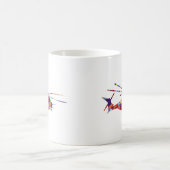 Niedrige Polyhubschrauber-Ikone Kaffeetasse (Mittel)