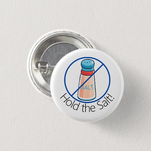 Niedrige Salzdiät Meniere Blutdruck Button (Vorne & Hinten)