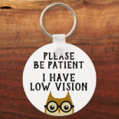 Niedrige Sehschärfe Schlüsselanhänger (Vorderseite)