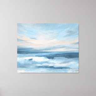 Niedrige Tide - Abstrakte Seascape-Malerei Leinwanddruck