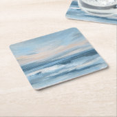Niedrige Tide - Abstrakte Seascape-Malerei Rechteckiger Pappuntersetzer (angewinkelt)