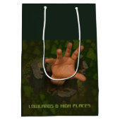 Niedrige und hohe Orte Mittlere Geschenktüte (Rückseite)