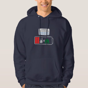 Niedriger Akku – 20% Imaan verbleibend   Anpassbar Hoodie