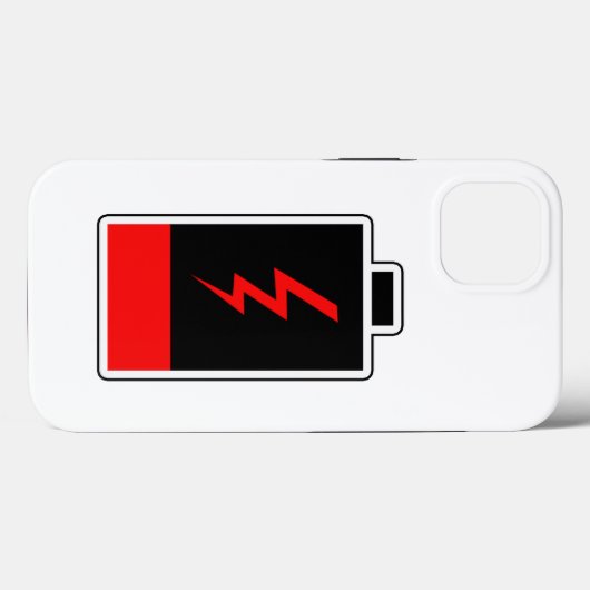 Niedriger Akku Case-Mate iPhone Hülle (Rückseite (Horizontal))