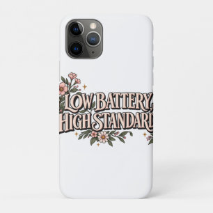 Niedriger Akku Hohe Standards Florale Ästhetik Lus Case-Mate iPhone Hülle