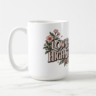 Niedriger Akku Hohe Standards Florale Ästhetik Lus Kaffeetasse