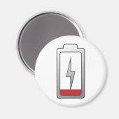Niedriger Akku! Magnet (Vorderseite/Rückseite)