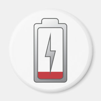 Niedriger Akku! Magnet