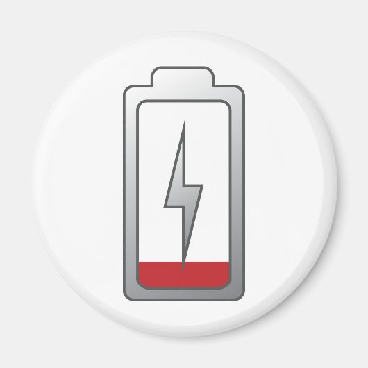 Niedriger Akku! Magnet (Vorne)