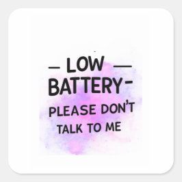 Niedriger Aufkleber Bitte sprechen Sie nicht mit m