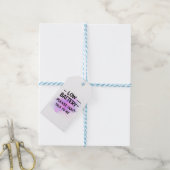 Niedriger Aufkleber Bitte sprechen Sie nicht mit m Geschenkanhänger (Mit Garn)