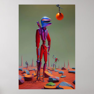 Niedriger Danging Fruit Ken Gage Surrealismus Poster