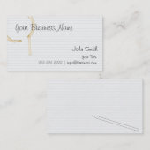 Niedriger Fidelitykaffee befleckte Visitenkarte (Vorne/Hinten)