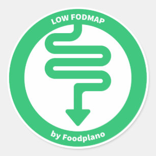 Niedriger FODMAP Diät-Aufkleber für niedrige Runder Aufkleber