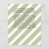 NIEDRIGER HAUSHALT Rosa Blauer Blumen Einladung Ho Flyer (Hinten)