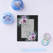 NIEDRIGER HAUSHALTSPLAN für Hochzeiten Flyer (Einzeln)