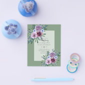 NIEDRIGER HAUSHALTSPLAN für Hochzeiten Flyer (Einzeln)