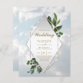 NIEDRIGER HAUSHALTSPLAN für Hochzeiten - Grünrahme (Vorne/Hinten)