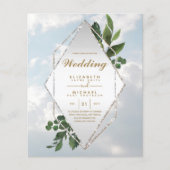 NIEDRIGER HAUSHALTSPLAN für Hochzeiten - Grünrahme (Vorderseite)